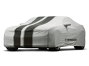 Vehicle Cover - Grey with Black Stripes, Camaro Logo