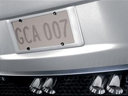 Rear License Plate Holder - Blade Silver