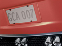 Rear License Plate Holder - Torch Red