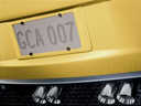 Rear License Plate Holder - Velocity Yellow